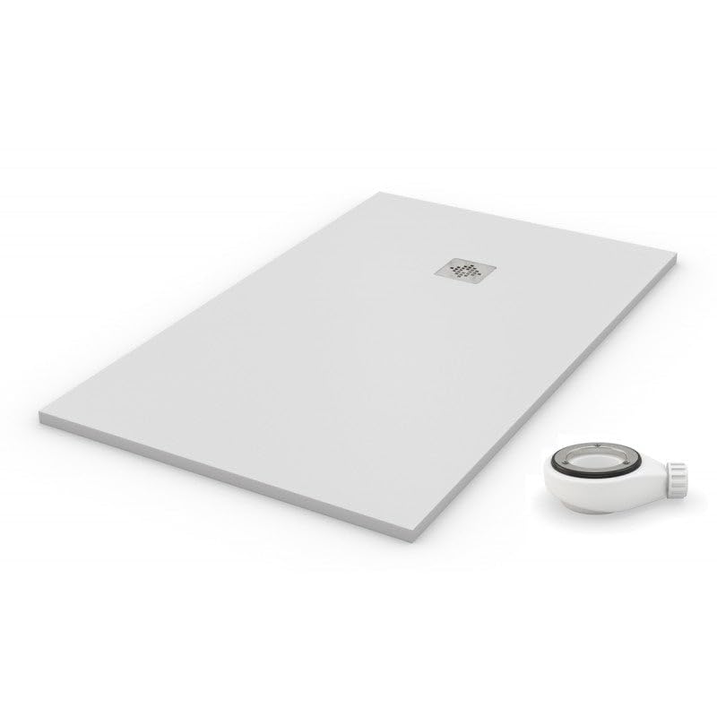 PLATO DE DUCHA NATURAL BLANCO - 60x60cm - resina con cargas minerales
