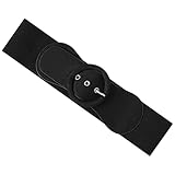 Ceinture par Ro Rox avec un devant en faux suède doux avec des anneaux en argent et une épingle pour la fixation