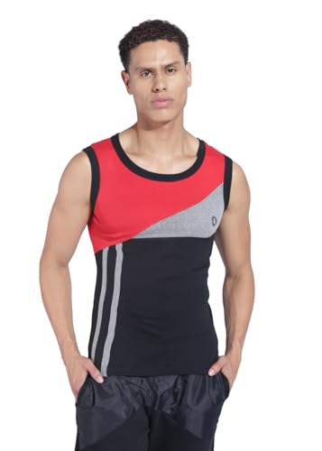 Image of Dollar Bigboss Men's Solid Cotton Gym Vest (Colour May Vary)