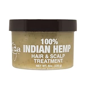 Kuza 100% Indian Hemp Hair & Scalp Treatment – Improves Dry Hair and Scalp Health – JUMBO SIZE 18 oz