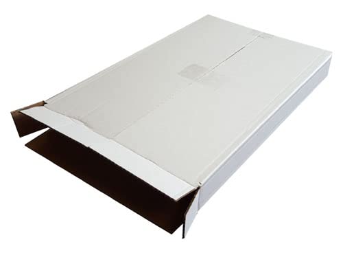 White A2 Single Wall Cardboard Corrugated Postal Boxes 5-Panel-Wraps Mailers Qty 10