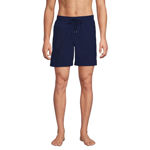 Lands' End Men's 7 Inch Volley Hydroliner Swim Trunks