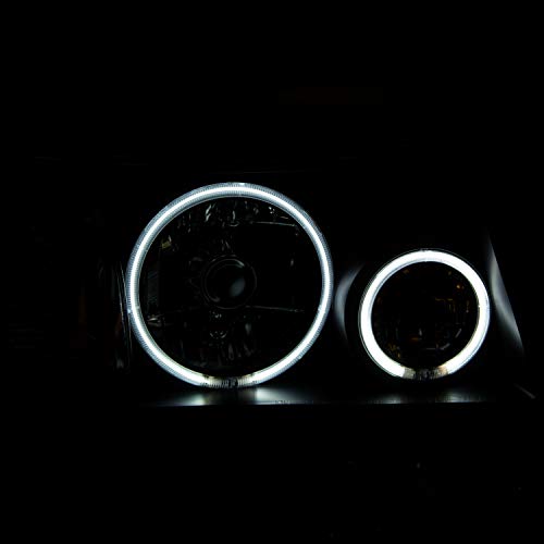 Anzo Usa Usa 111152 Ford Ranger 1 Pc. Crystal Black Clear Amber Headlight With Halo Assembly - (Sold In Pairs) #TOP2