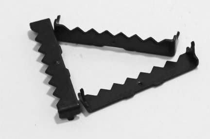 Image of Pro Quality Large Black Oxide Finish Steel 1-3 /4 inch No Nail Sawtooth Picture Hangers - 50 Pack