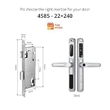 New WiFi App waterproof Smart Door Lock Aluminum Biometric lock fingerprint door handle Digital Keyless for Glass(A6 TYS4585)
