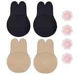 Soyin Klebe BH, Pushup BH Damen,zuschneidbar Und Vollständig Unsichtbar, Trägerloser BH Für BH Rückenfreies Kleid Oder Badebekleidung (as3, Cup_Band, l, Mehrfarbig)
