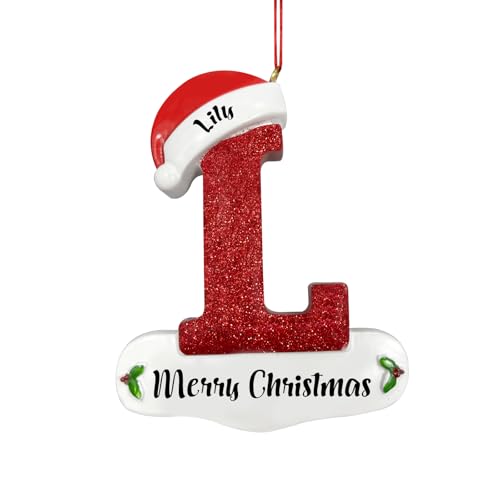 Personalisierter Weihnachtsbaum-Buchstabenanhänger, personalisierter...