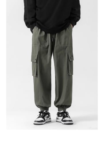 Pantalon cargo ajustable avec coupe large et design jogging sport