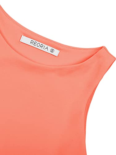 Women’s Sexy Sleeveless High Neck Racerback Cropped Tank Tops Cute Teen Girls Halter Neck Crop Tops Vest Neon Pink Medium #TOP4