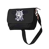 [KouSuSuKi] ウマ娘 プリティーダービー カバン オグリキャップ ショルダーバッグ 斜めかけバッグ 肩掛けバッグ 外出 軽量 通学 防水 遠足 耐久性 (ブラック)