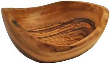 Naturally Med Olive Wood Rustic Bowl