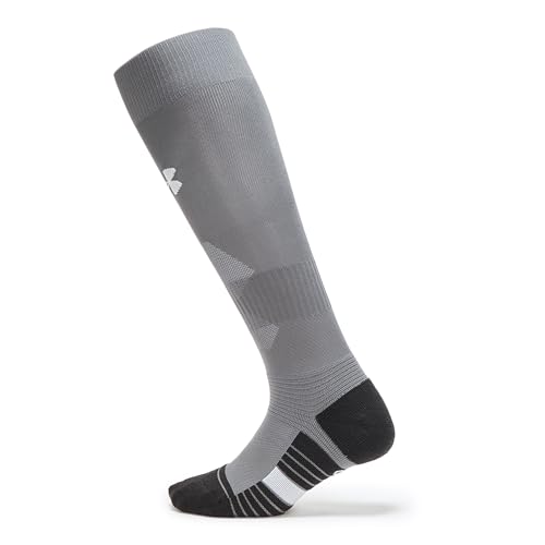Under Armour Magnetico Over The Calf Socks 1er Pack, (040) Graphit/Schwarz/Weiß, Large – Ansicht 1