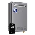 Westinghouse Natural Gas Tankless Water Heater Outdoor, 5.1 GPM 120,000 BTU on Demand Whole Home Instant Hot Water Heater, ±1°F Temp Stability, Non-Condensing for 2-4 Fixtures