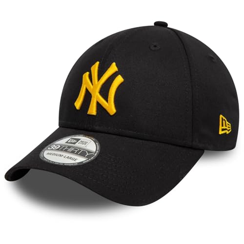 New Era Adult's League Essential MLB New York Yankees Baseball Cap Hat Black Size Medium/Large