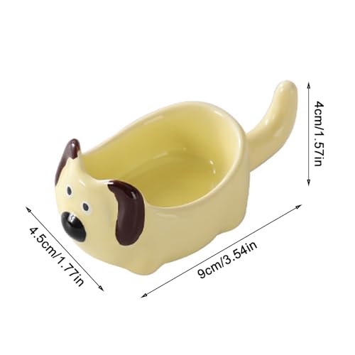Nail Art Dappen Dish Cup, recipiente cerámico para uñas miniatura 4
