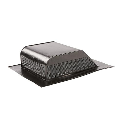 GAF Master Flow - 60 Sq. in. NFA Galvanized Slant Back Roof Louver Vent with Weather/Ember-Resistant Screen Black - Durable & Corrosion-Resistant, Efficient Attic Ventilation, Secure Fit - 8 Pack