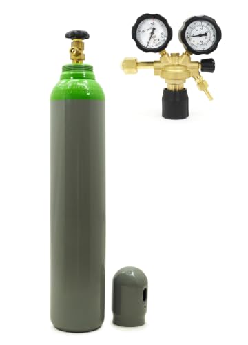 Schweißgasflasche Argon/CO2 Mix 8L 150 bar mit Druckminderer 8mm Bestschweissen.de - Hochwertiges Schutzgas für Sichere Präzise und Effiziente MIG/MAG Schweißarbeiten Langlebige Konstruktion