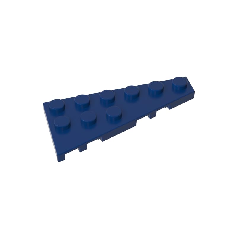 Gobricks 54383 Circular Plate Wedge Plate 6x3 Right 50 Pieces GDS-550 Compatible with Lego Building Blocks Color:Dark Blue โ image 1
