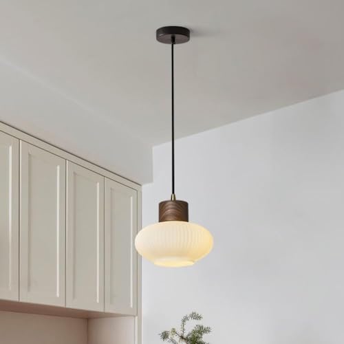 Lustre en verre pour îlot de cuisine et salle à manger Wabi Sabi