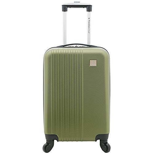 Travelers Club Cosmo Hardside Spinner Luggage, Fern Green, Carry-On 20-Inch
