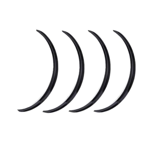 Élargisseurs d'ailes universels 73cm kit extension aile noir brillant 4pcs