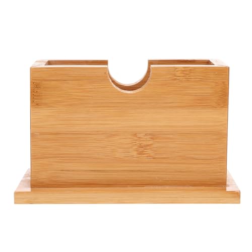 jojofuny Boîte à Mouchoirs Bambou Naturel Porte-Serviette de Table et Élégant Rangement Serviette pour Bureau Restaurant et Maison