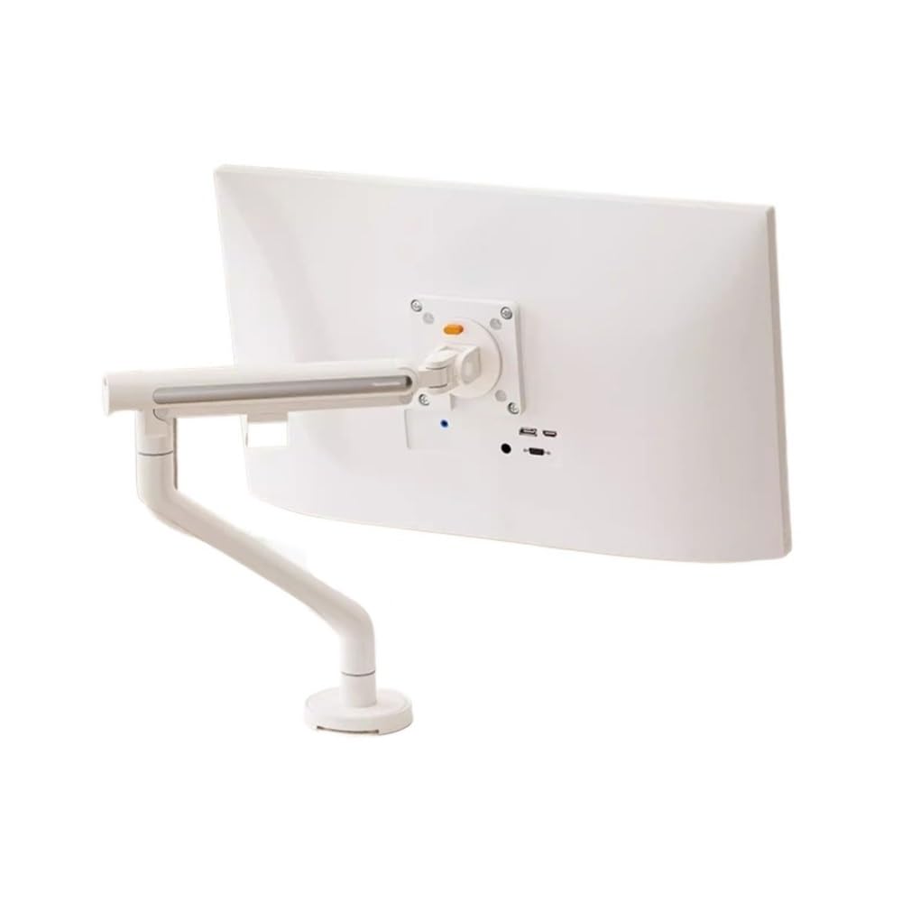 SaryEdge Height - Adjustable Monitor Stand Arm Single Monitor Mount, Fully Adjustable Mechanical Spring Monitor Desk Mount Arm with Clamp/Grommet Base, Holds U,