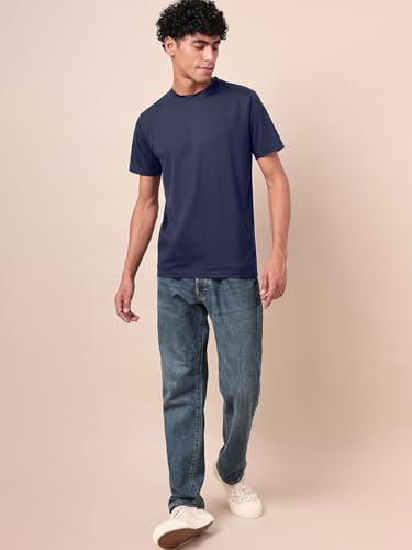 Image of Bewakoof Men's Solid Regular Fit T-Shirt
