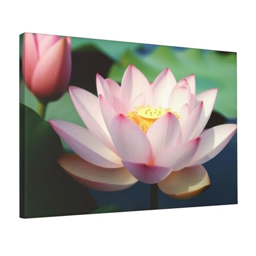 Tableau de fleurs impression haute définition sur toile tendue durable de 30x45cm