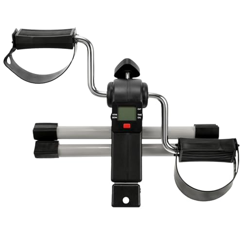 HOLIDYOYO Mini Bicicleta de Fitness de Plástico para Casa y Oficina, Máquina de Rehabilitación Compacta y Ligera, Pedal Stepper Multifunción para Ejercicio de Piernas y Brazos, Ejercitador