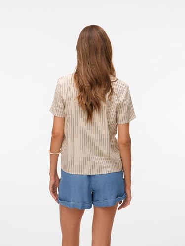 VERO MODA Vmmymilo Ss V-Neck Top WVN Ga Noos – Ansicht 3