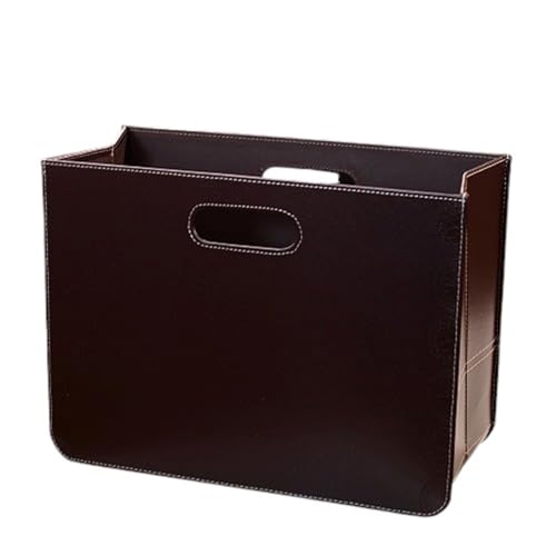 Design ZEITUNGSKORB Business | Kunstleder, 40,5x30,5x19,5 cm (BxHxT), Braun...