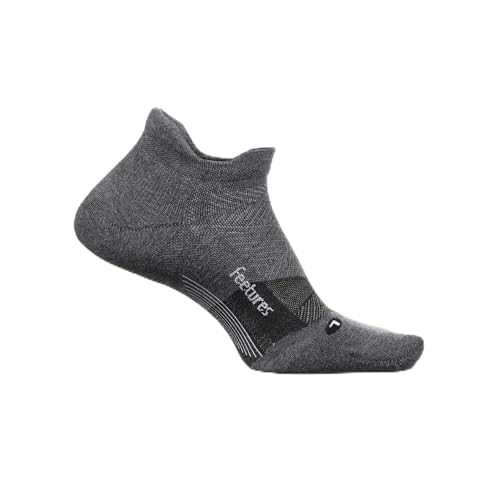 Image of Feetures Unisex Golf Max Cushion No Show Tab Gray X-Large