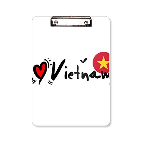 Bloc d'écriture souvenir Vietnam A4 idée cadeau originale avec cœur
