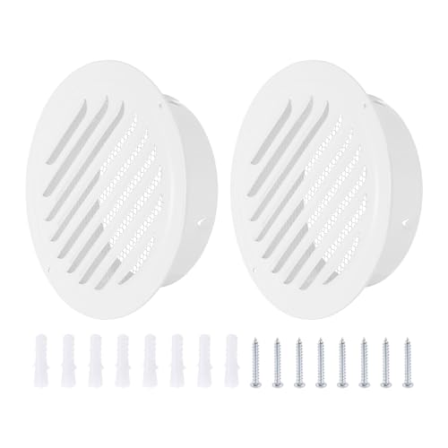 Grille d'aération en acier inoxydable blanc PATIKIL avec écran maille
