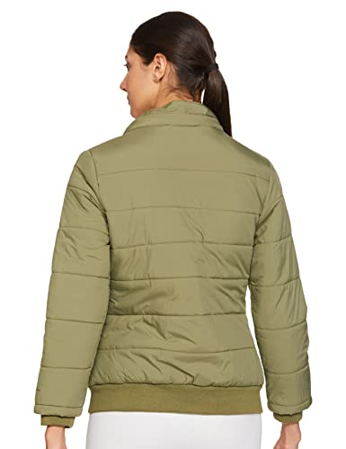 Image of Qube By Fort Collins Women's Puffer Jacket with Ribbed Hem - Trendy Lightweight Winter Wear for Casual & Street Style