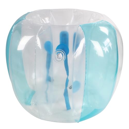 Ballon à bulles gonflable géant 120cm bleu pour jeux de plage et parc