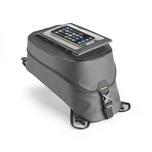 GIVI GRT728 Wasserfester Tankrucksack, Schnellverschlusssystem mit Clip-Gurten, 10 Liter