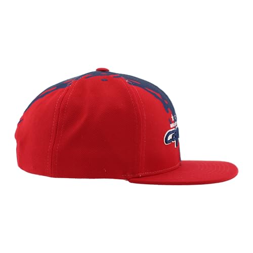 Image of ZHATS NHL Unisex-Adult NHL Officially Licensed Adjustable Snapback Hat Flat Bill Z11 Retro Paintbrush