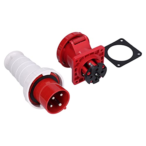 Enchufe industrial 63A 3P+E IP67 para intemperie y entornos portuarios de 380V a 415V