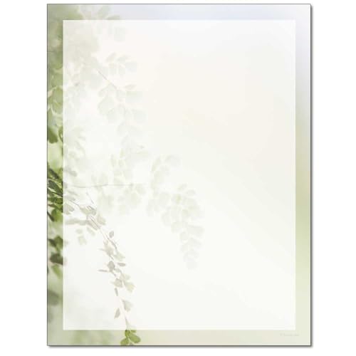 The Image Shop - Spring Tree Letterhead, 100 Pack - 8.5 x 11 inches, DIY Printing, Laser & Inkjet Printer/Copier Compatible