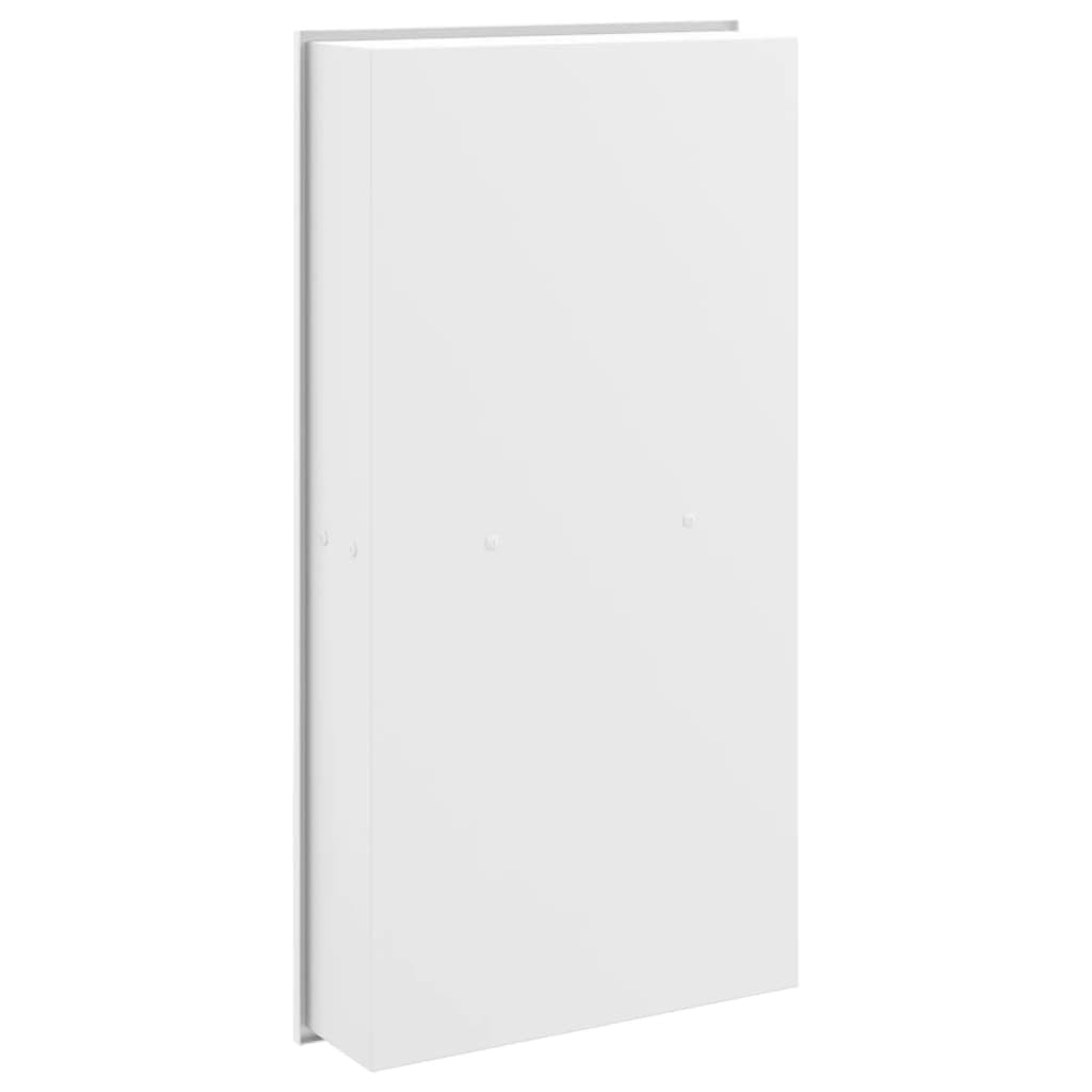 vidaXL Wnęka prysznicowa, biała matowa, 32x62x9 cm, stal nierdzewna, wnęka łazienkowa, wnęka do zabudowy, wnęka prysznicowa ze stali nierdzewnej