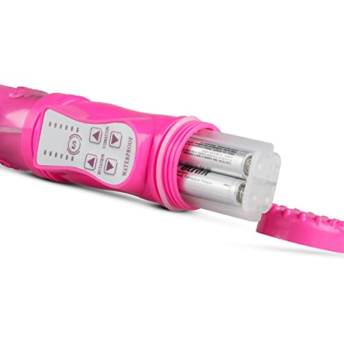 Vibromasseur rabbit rotatif rose pour surmonter les difficultés d'orgasme simultané - 6