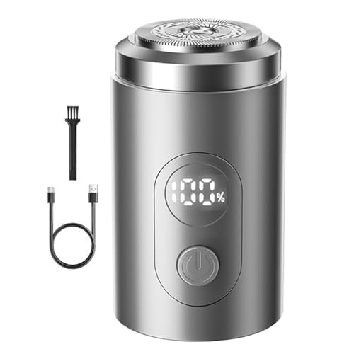 Máquina De Afeitar Eléctrica Para Hombre,Portátil Sin Cable Silenciosa - Con Pantalla Digital Y Recortadora De Precisión Para Uso Doméstico O De Viaje