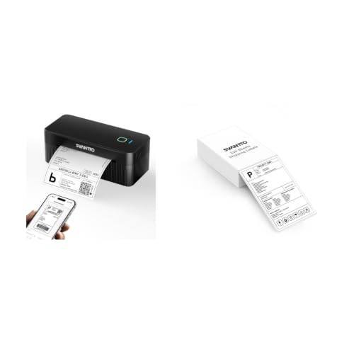 Image of SVANTTO 4x6 Thermal Label Printer+220 Pcs 4x6 Thermal Labels