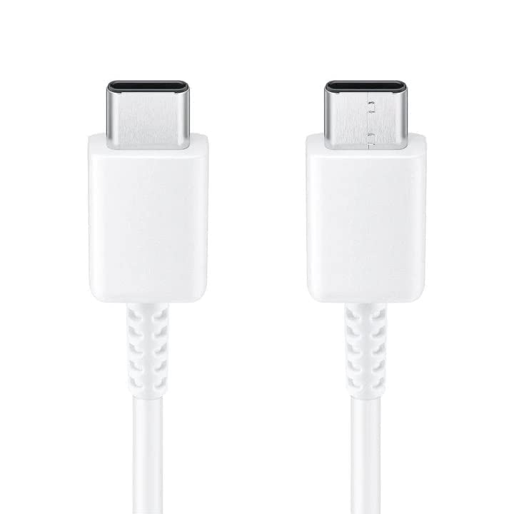 Dulce Original 25W Charging Cable for Samsung Galaxy S21, S21 Plus, S21 Ultra 5G, S22 S23 S23 Ultra| Type-C to C Charging Cable | Type C Rapid Quick Dash Fast charging cable (White) (B0C8V7F18H) Amazon Price History, Amazon Price Tracker