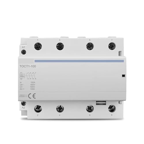 Contacteur AC 100A 4NO haute puissance pour commande de chauffage et charge Din Rail