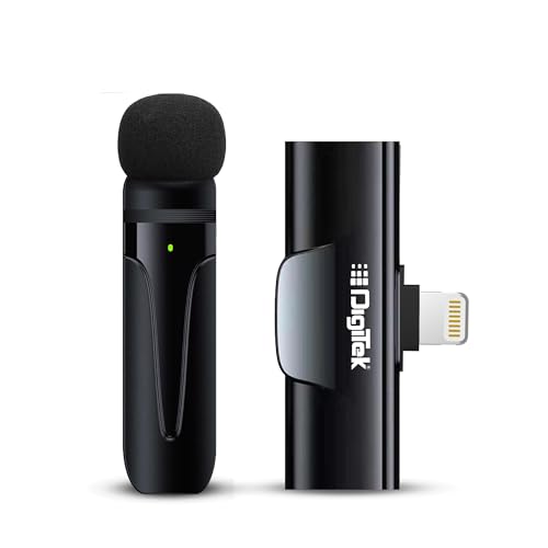 Digitek (DWM-002 Wireless Microphone for iPhone with Noise Cancel...