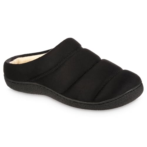 Chaussons de luxe isotoner en microsuède et mousse à mémoire de forme haut de gamme