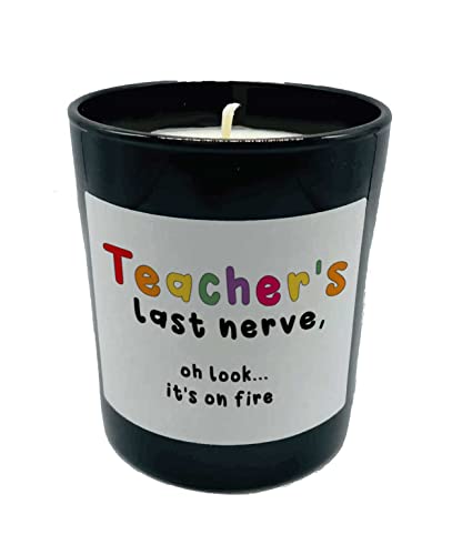 Vela para profesor, vela divertida para profesor, agradecimiento, último nervio del profesor WCBJ181 Cover